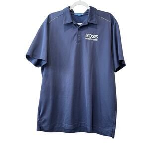 Ross Distribution Center Shirt Solid Blue XL Port Authority Polo Short Sleeve